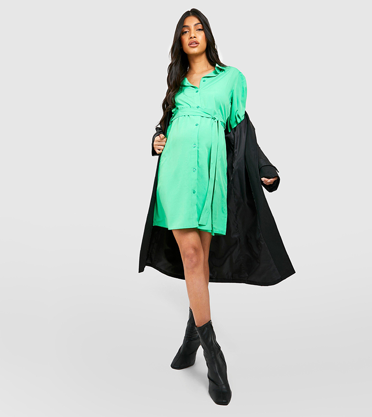 boohoo green maternity dress Buy Mini Shirt In Baby shower
