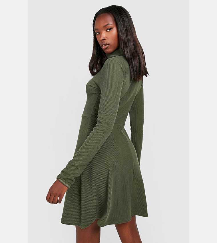 Roll neck store skater dress