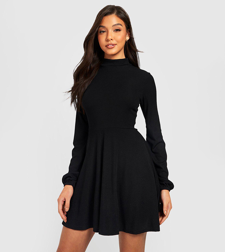 Turtle neck skater outlet dress