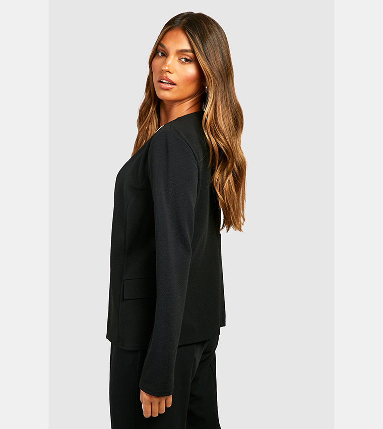 Long on sale fitted blazer