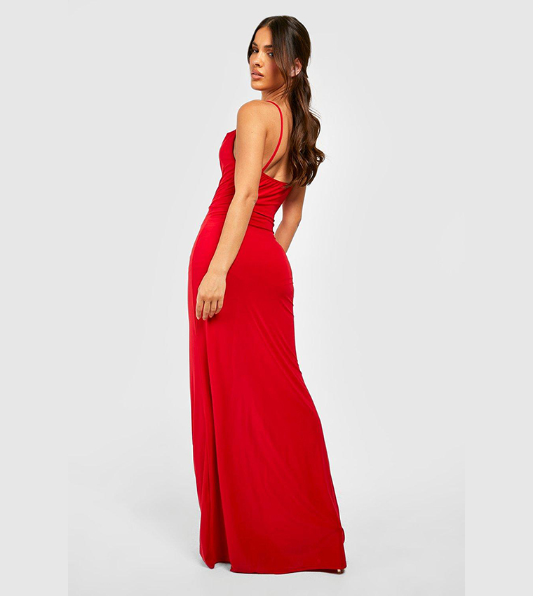 Red Maxi Dress Boohoo Sleeve Maxi Dress Bell Sleeve Dress Boohoo Boohoo Red  Dress With