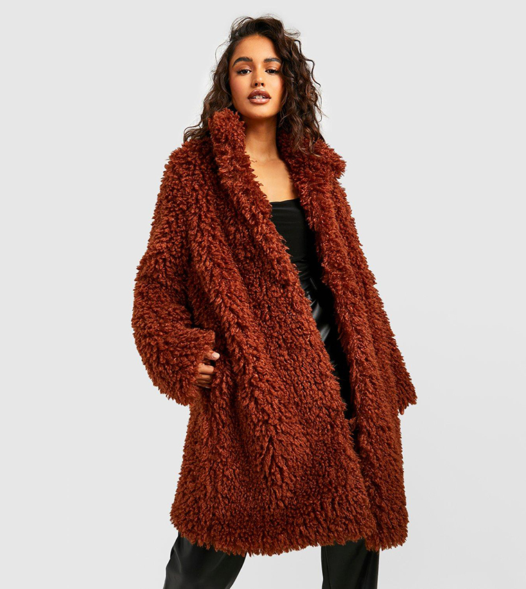 Orange 2025 shaggy jacket