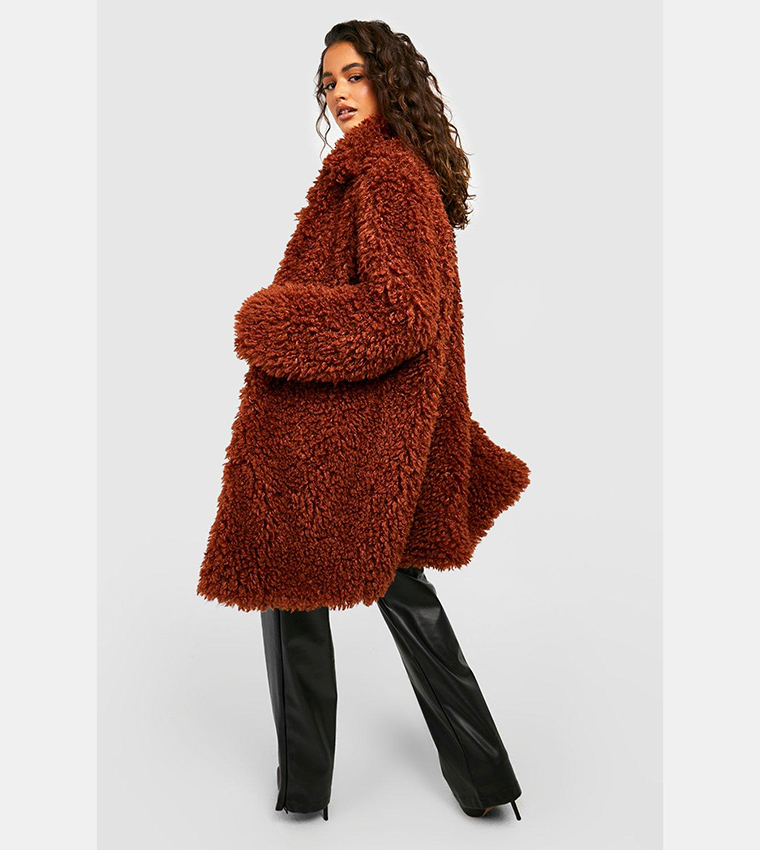 Orange hotsell shaggy jacket