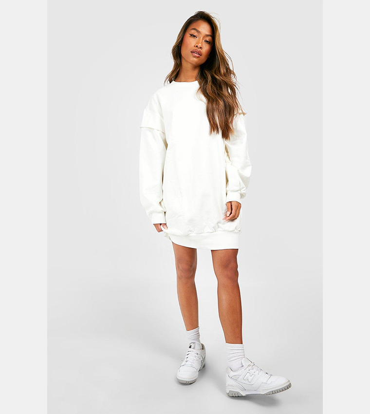 Boohoo shop sweatshirt dress