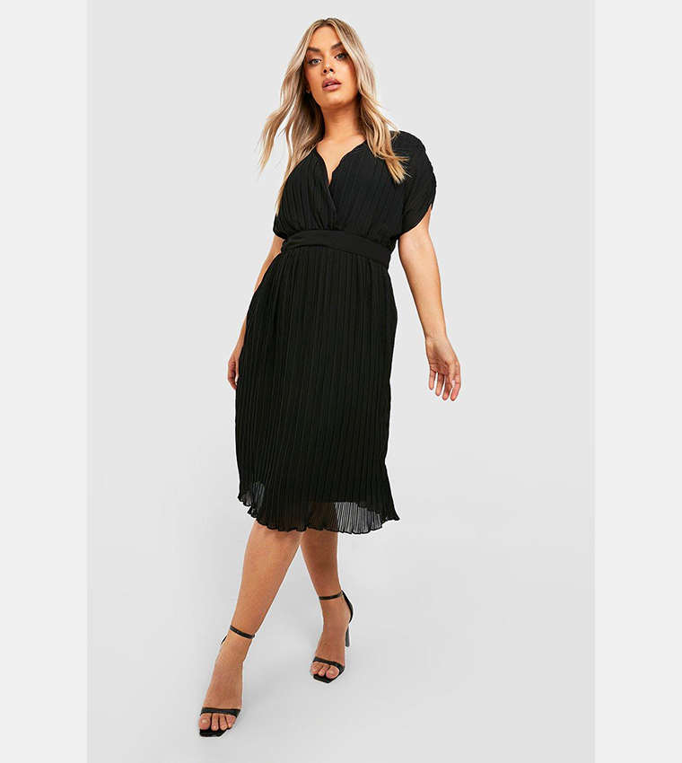 boohoo plus occasion pleated wrap midi dress Dresses Sale Midi Wrap Dress New Look Curve Dresses Plus Occasion Pleated  Wrap Midi Dress Boohoo