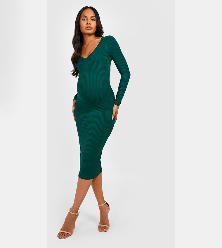 slim fit dress slacks Pinkblush Olive Draped Maternity Maxi