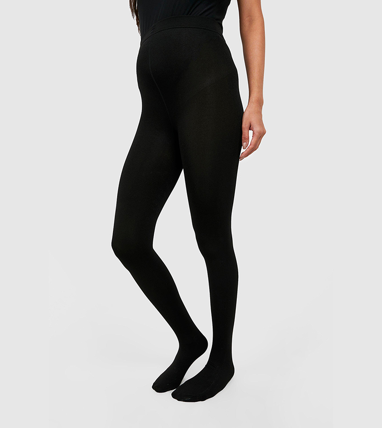 Womens Black Thermal Fleece Leggings - Prime Fashions