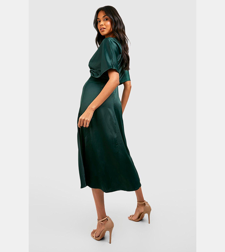 Green clearance plunge dress