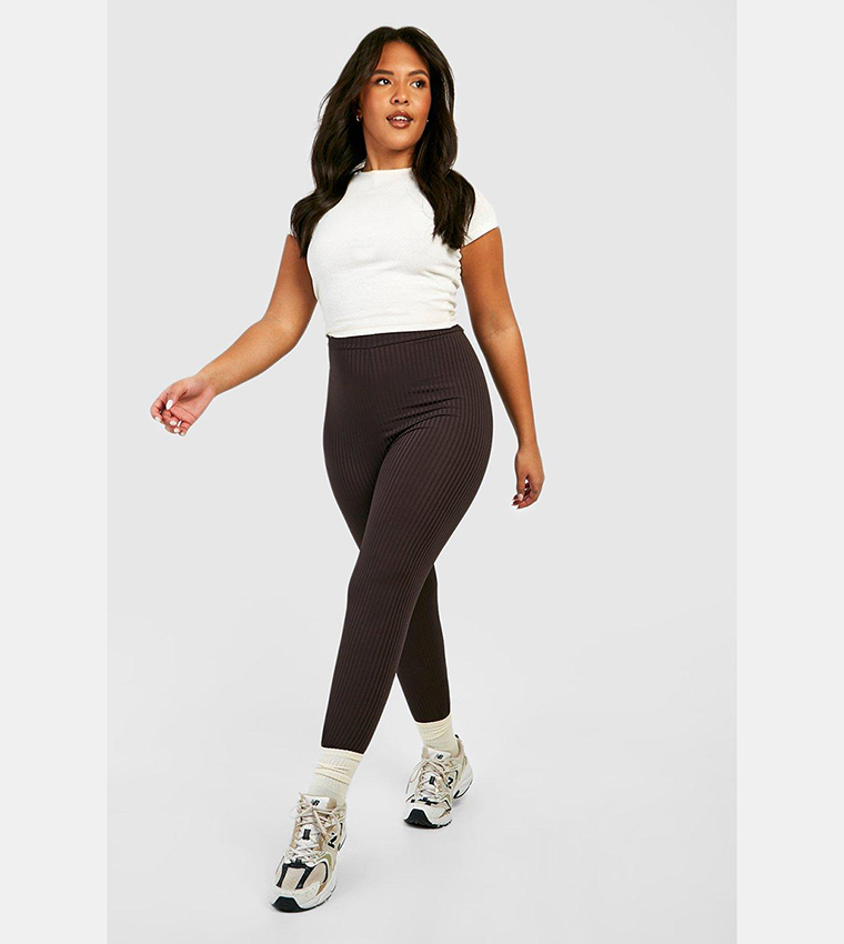 Buy Boohoo Tall Cotton Jersey Ruched Booty Boosting Leggings In Black