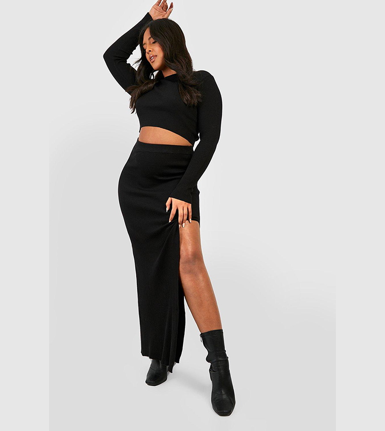 Cable Knit Boohoo Knitted Lounge Set Boohoo Sweater And Skirt Co