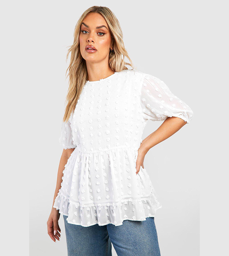 boohoo smock top