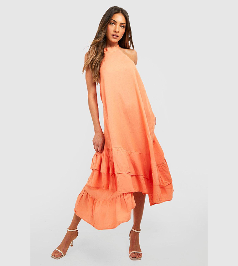 Oasis coral deals bow dress