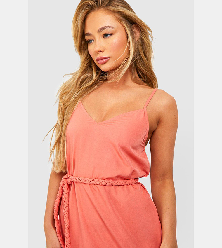 Coral 2024 skater dress