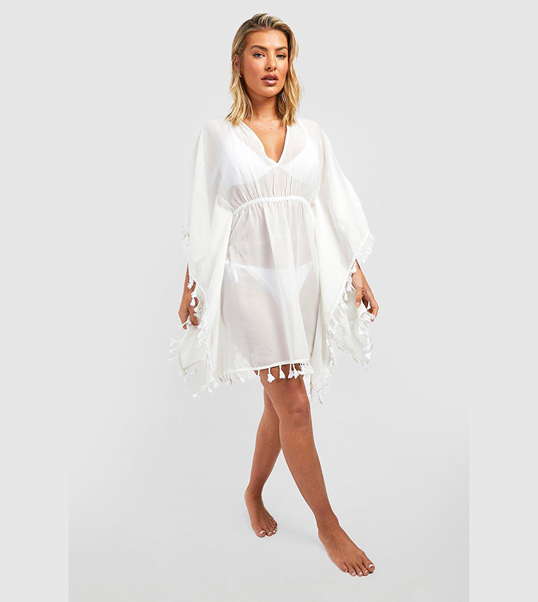 Beach hotsell kaftan white