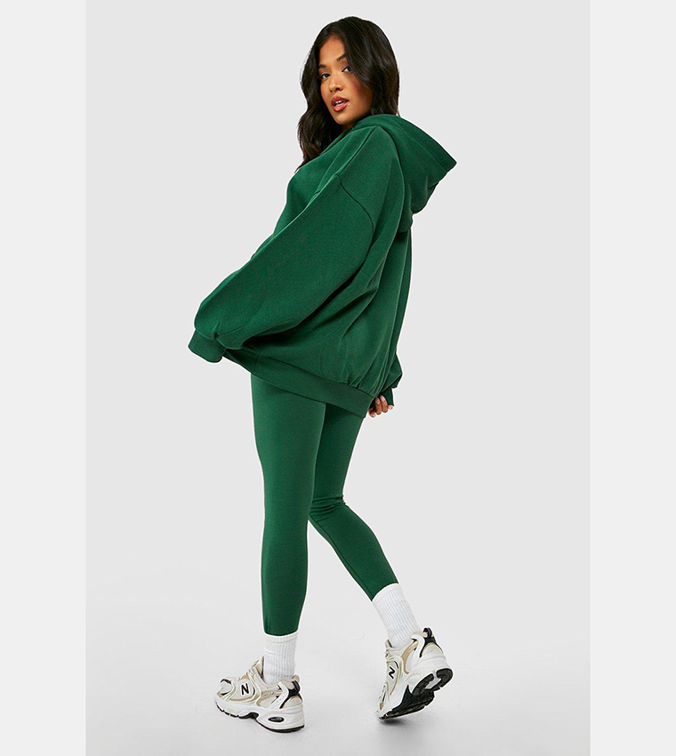 Buy Boohoo Design Studio Printed Hoody And Leggings Tracksuit In Forest 6thStreet Kuwait