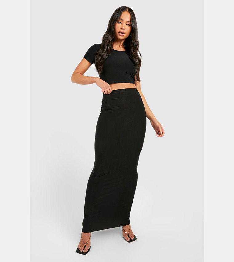 Slinky Maxi Tube Skirt
