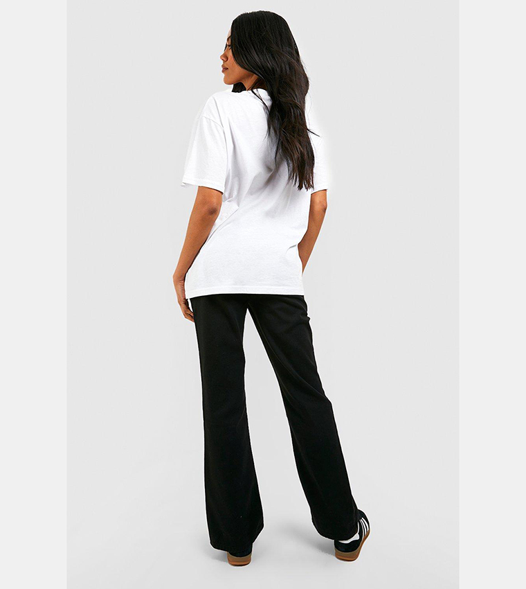 Buy Boohoo Maternity Distressed Flare Jeans In Black 6thStreet Kuwait