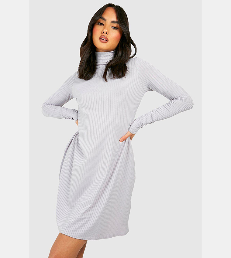 Polo neck clearance swing dress