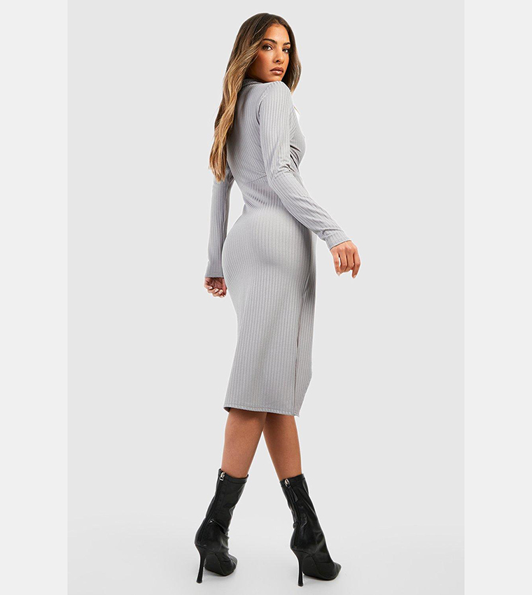 midi jumper dress women's Final Sale Plus Size Button Up Midi Sweater Dress in Black and Off Whi –  Chic And Curvy