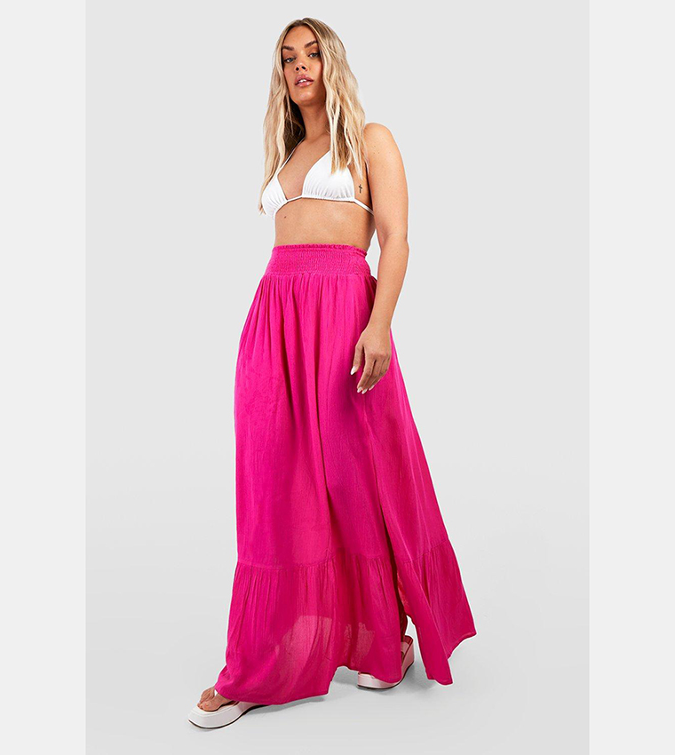 Hot pink outlet beach skirt