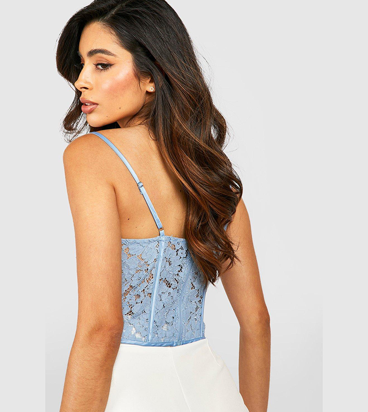 Lace Cupped Corset Top