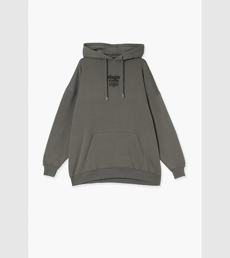 Design Sports Puff Print Slogan Hooded Tracksuit