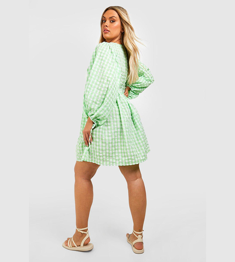 Mango smock dress best sale