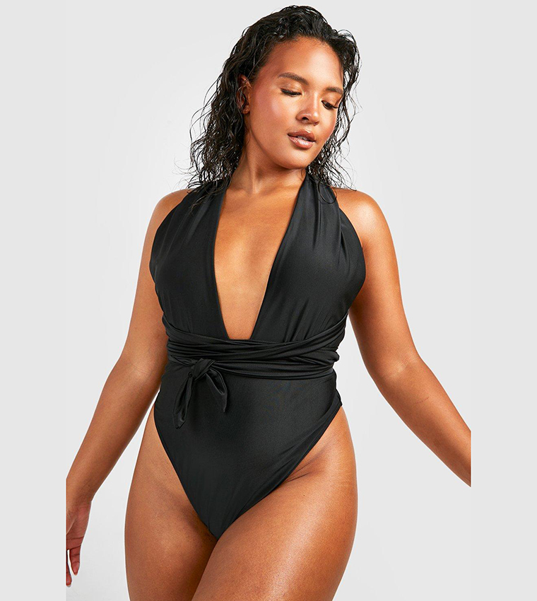 Black multiway swimsuit deals