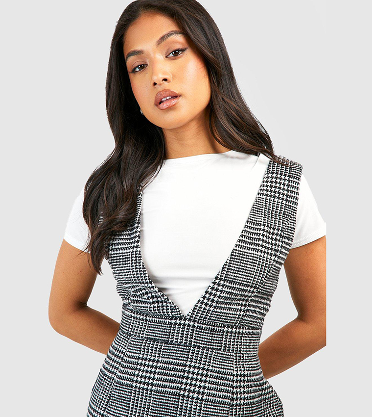 Snakeskin sale pinafore dress