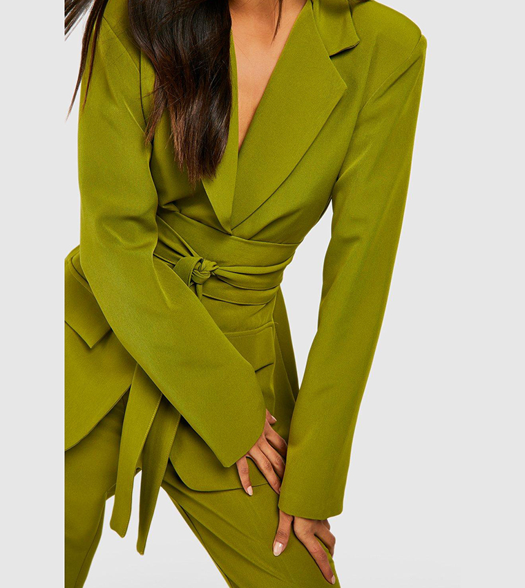 obi tie waist blazer