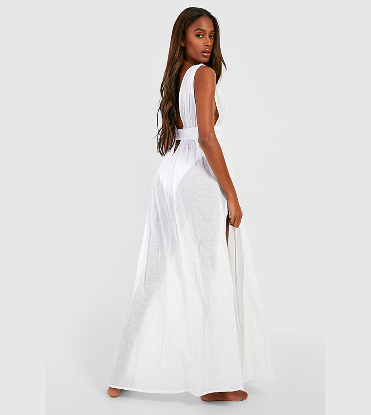 White maxi store dress casual