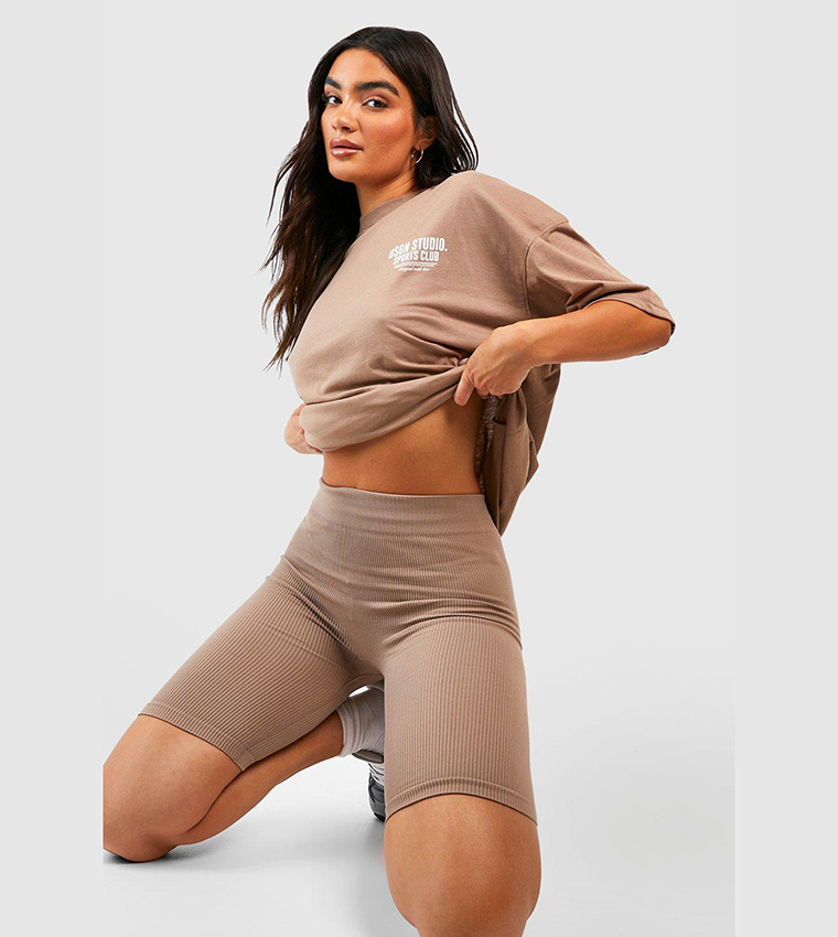 Sports Club Slogan Oversized T-Shirt