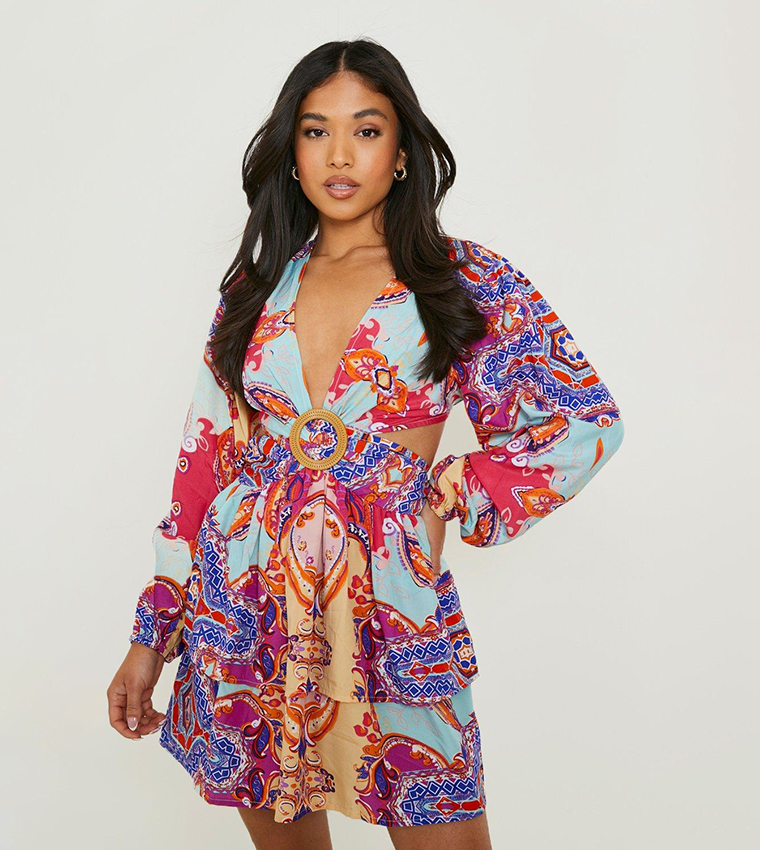 Paisley skater outlet dress