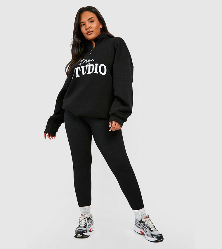 Design Studio Script Half Zip Sweatshirt