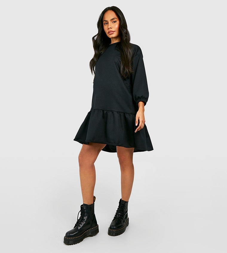 hot pink dress with sleeves Zoe Long-Sleeve Short Homecoming Dress