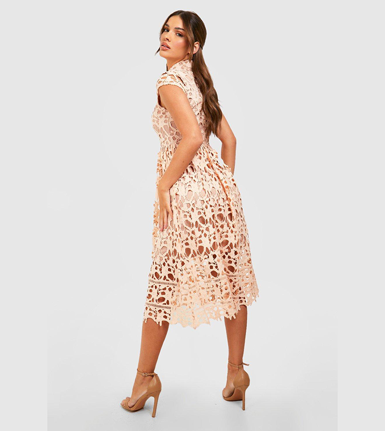 Asos design lace midi skater dress best sale