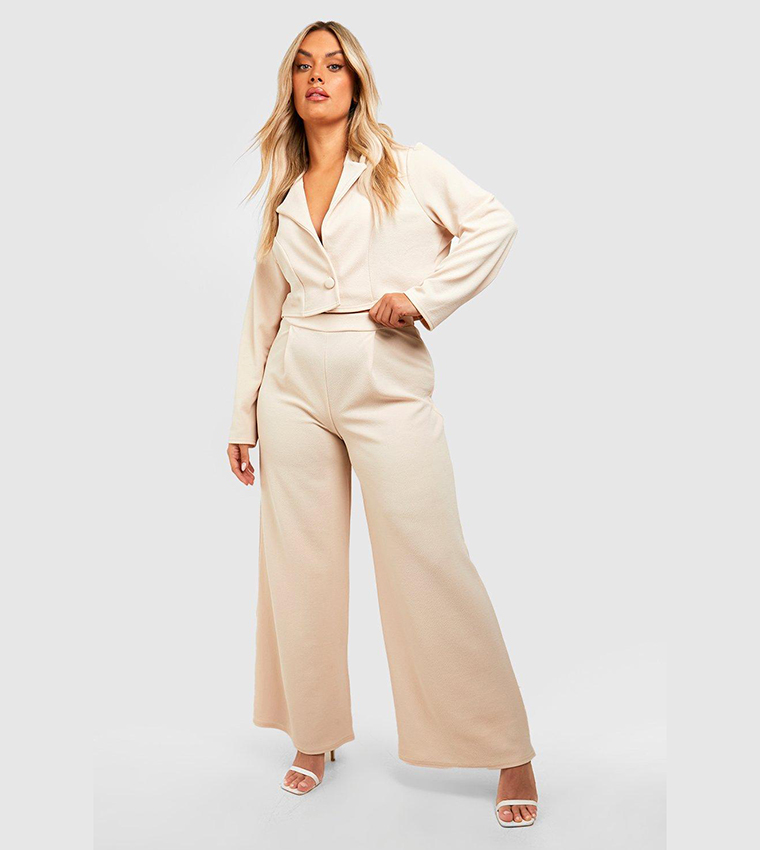 Linen Wide Leg Relaxed Fit Trousers