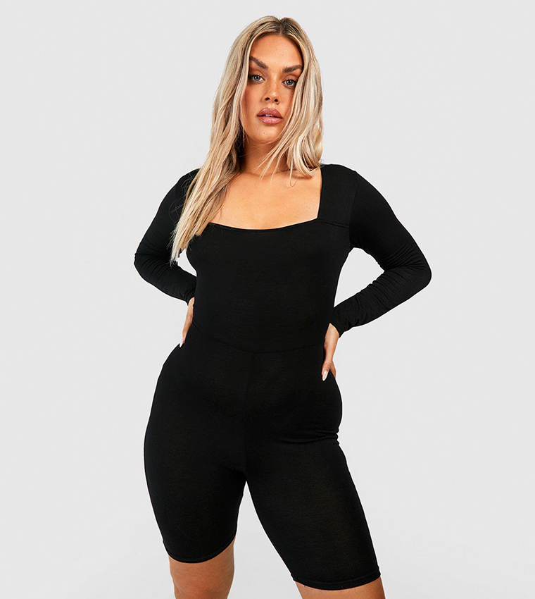 Basic Jersey Square Neck Unitard