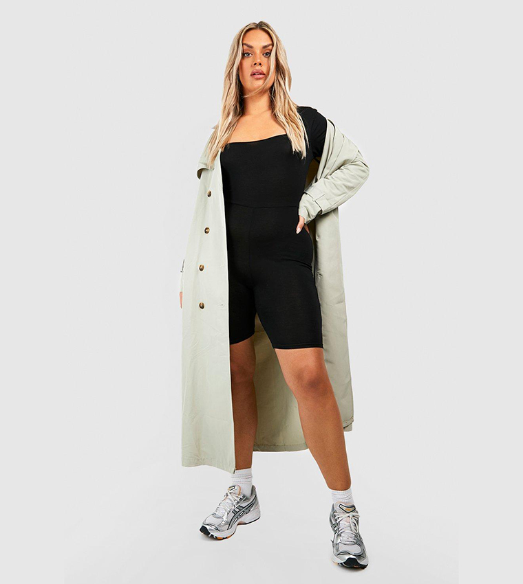 Basic Jersey Square Neck Unitard