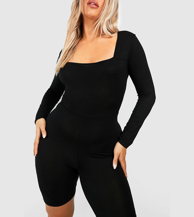Basic Jersey Square Neck Unitard
