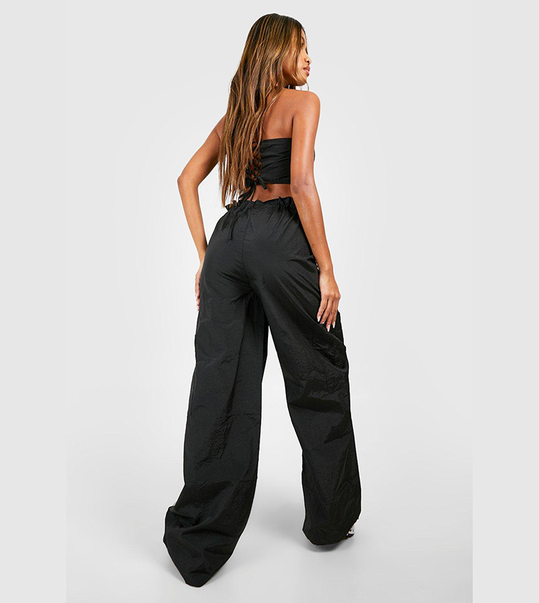 Adjustable Waist Multi Pocket Oversized Cargo Pants