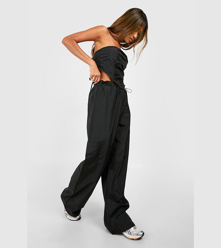 Adjustable Waist Multi Pocket Oversized Cargo Pants