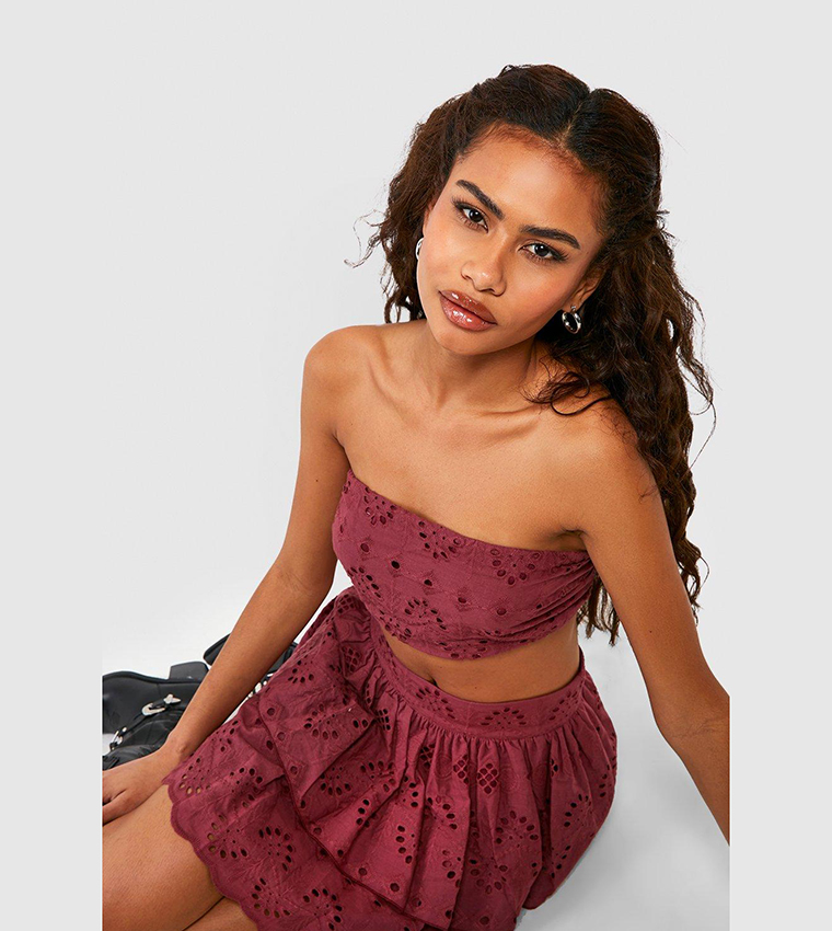 Broderie Bandeau Top