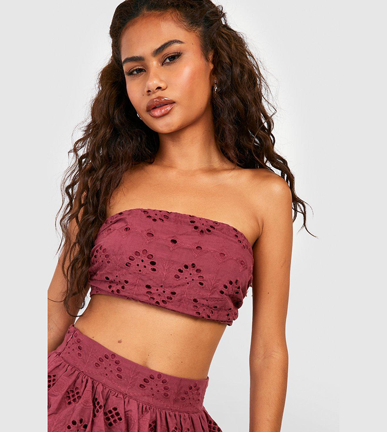 Broderie Bandeau Top