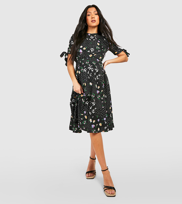 Boohoo floral shift store dress