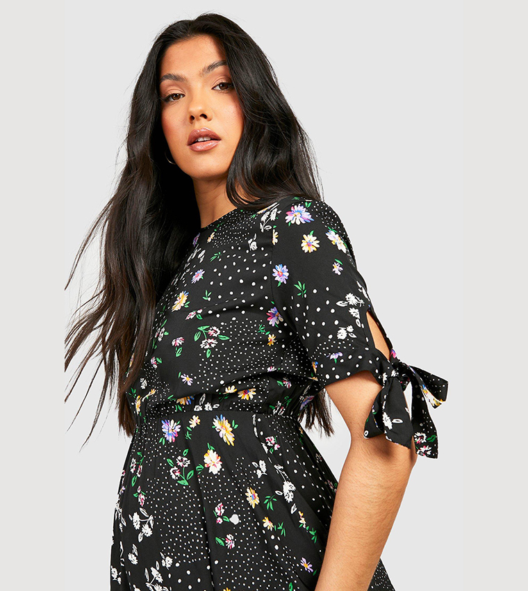 Boohoo floral shift sales dress