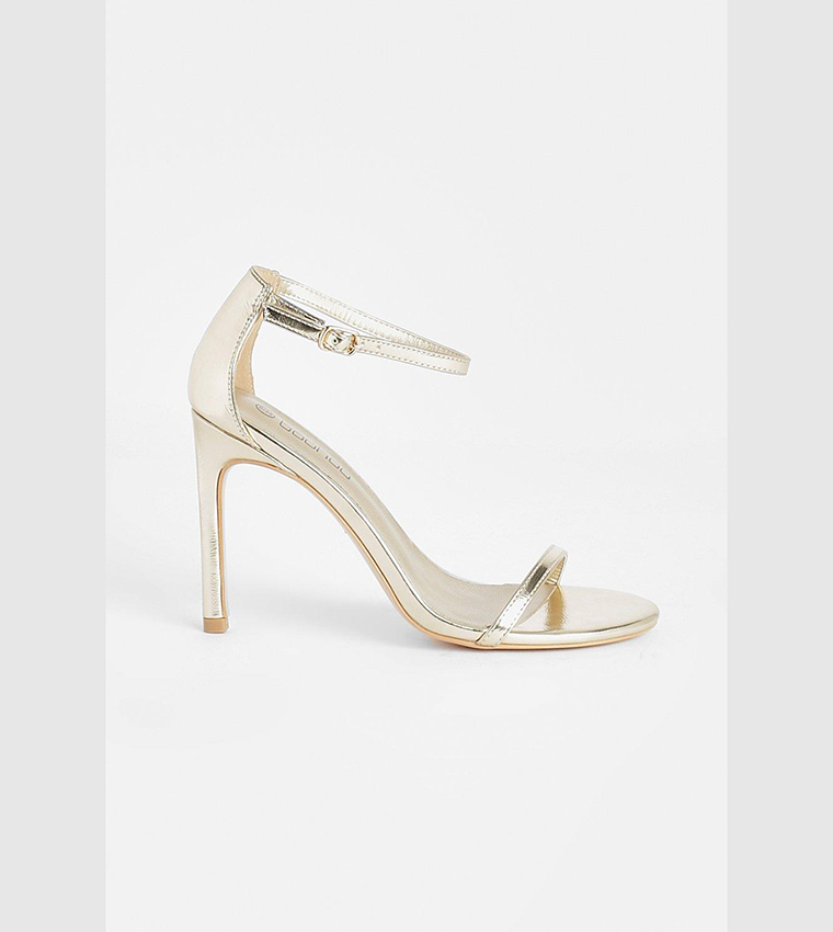 Gold metallic clearance barely there sandals