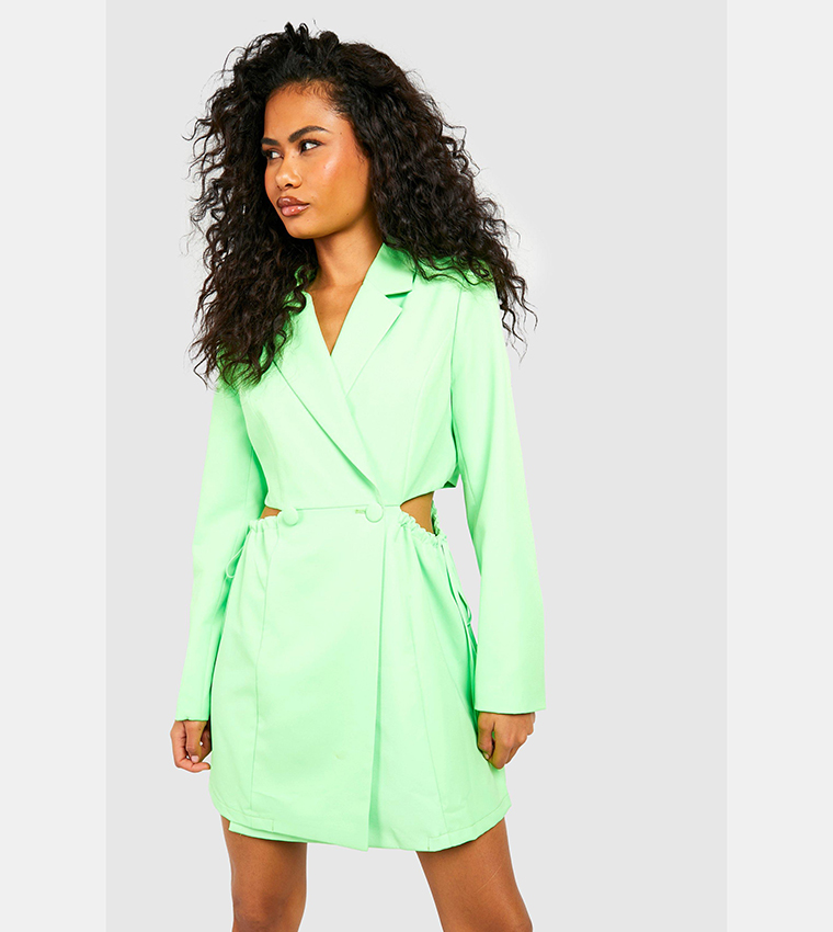 Blazer dress neon best sale