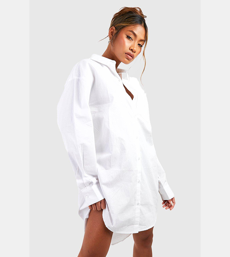 Cotton Poplin Ultimate Oversized Shirt Dress