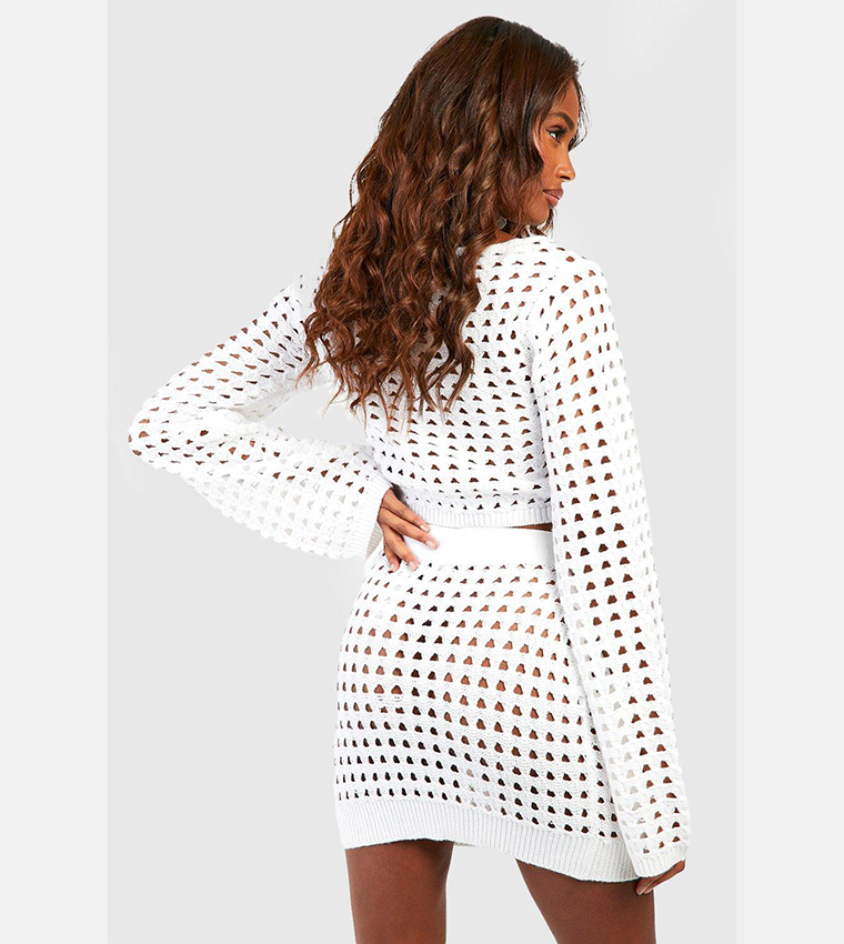 Crochet Lace Up Crop Top